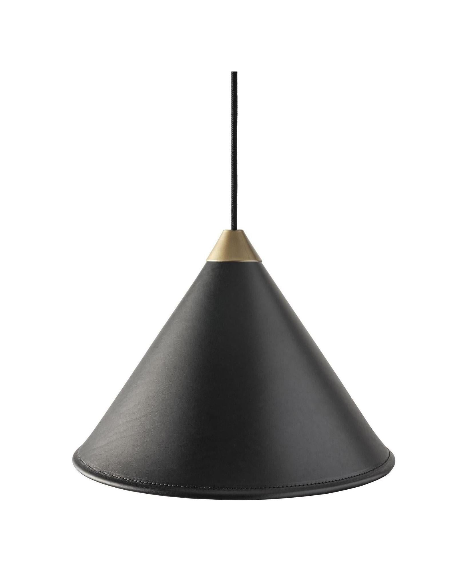 [product_category]-Cuero Namibia Pendant ø 35 Cm, Black/Brass With Black Cable-Cuero-7340172635987-1510131-CUE-1