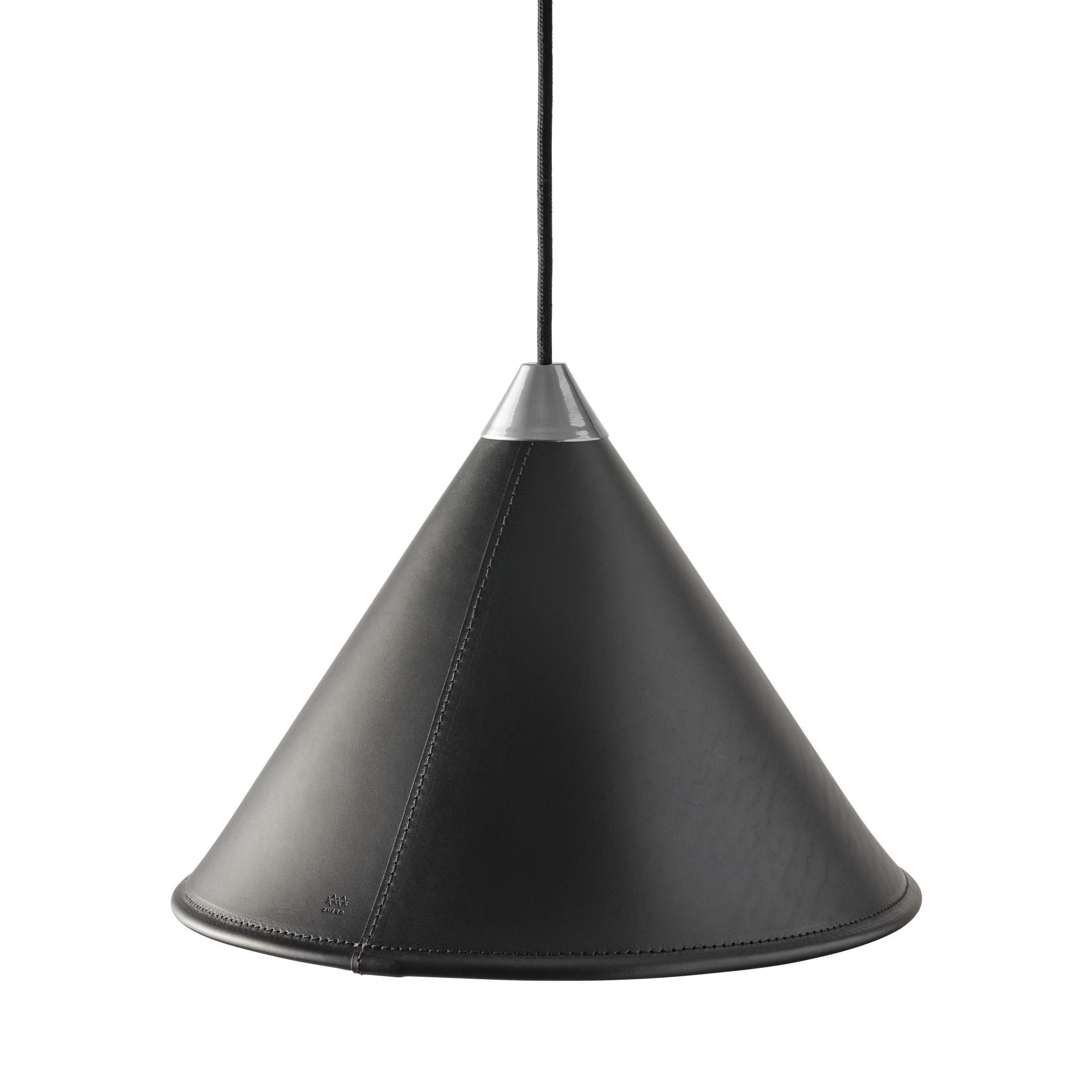 [product_category]-Cuero Namibia Pendant ø 35 Cm, Black/Chrome With Black Cable-Cuero-7340172637264-1510135-CUE-2