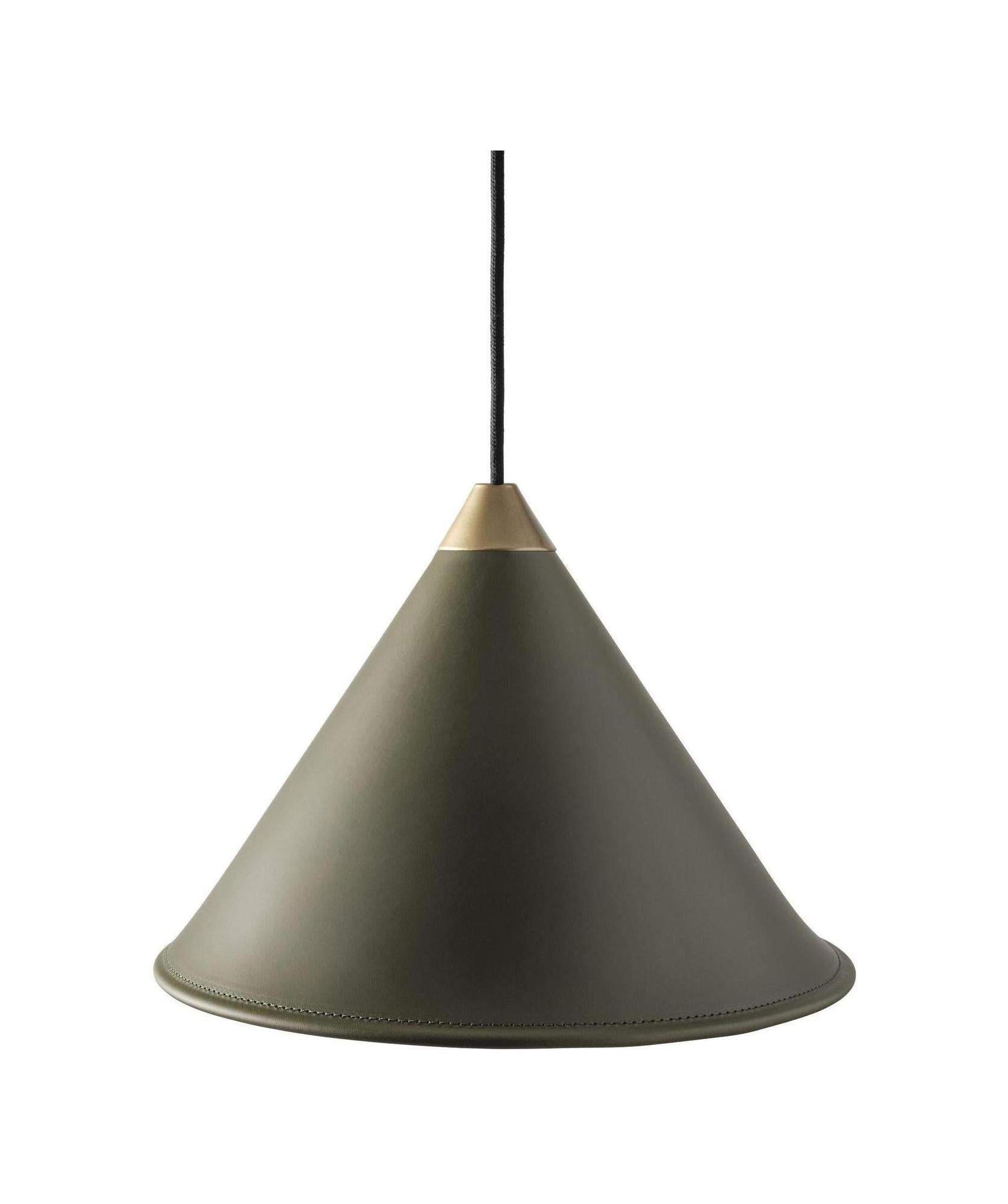 [product_category]-Cuero Namibia Pendant ø 35 Cm, Grass Green/Brass With Black Cable-Cuero-7340172636229-1510731-CUE-1