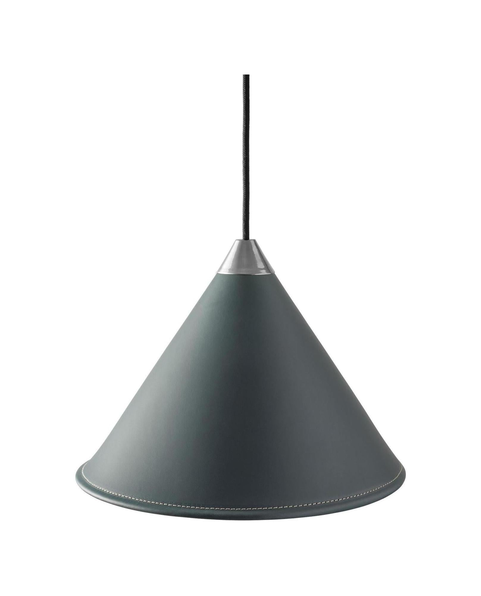 [product_category]-Cuero Namibia Pendant ø 35 Cm, Ocean Blue/Chrome With Black Cable-Cuero-7340172637547-1510835-CUE-1