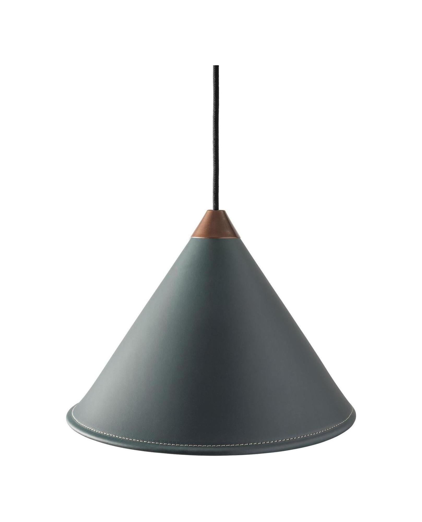 [product_category]-Cuero Namibia Pendant ø 35 Cm, Ocean Blue/Copper With Black Cable-Cuero-7340172636908-1510833-CUE-1