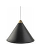  Namibia Pendant ø 45 Cm Black/Brass With White Cable