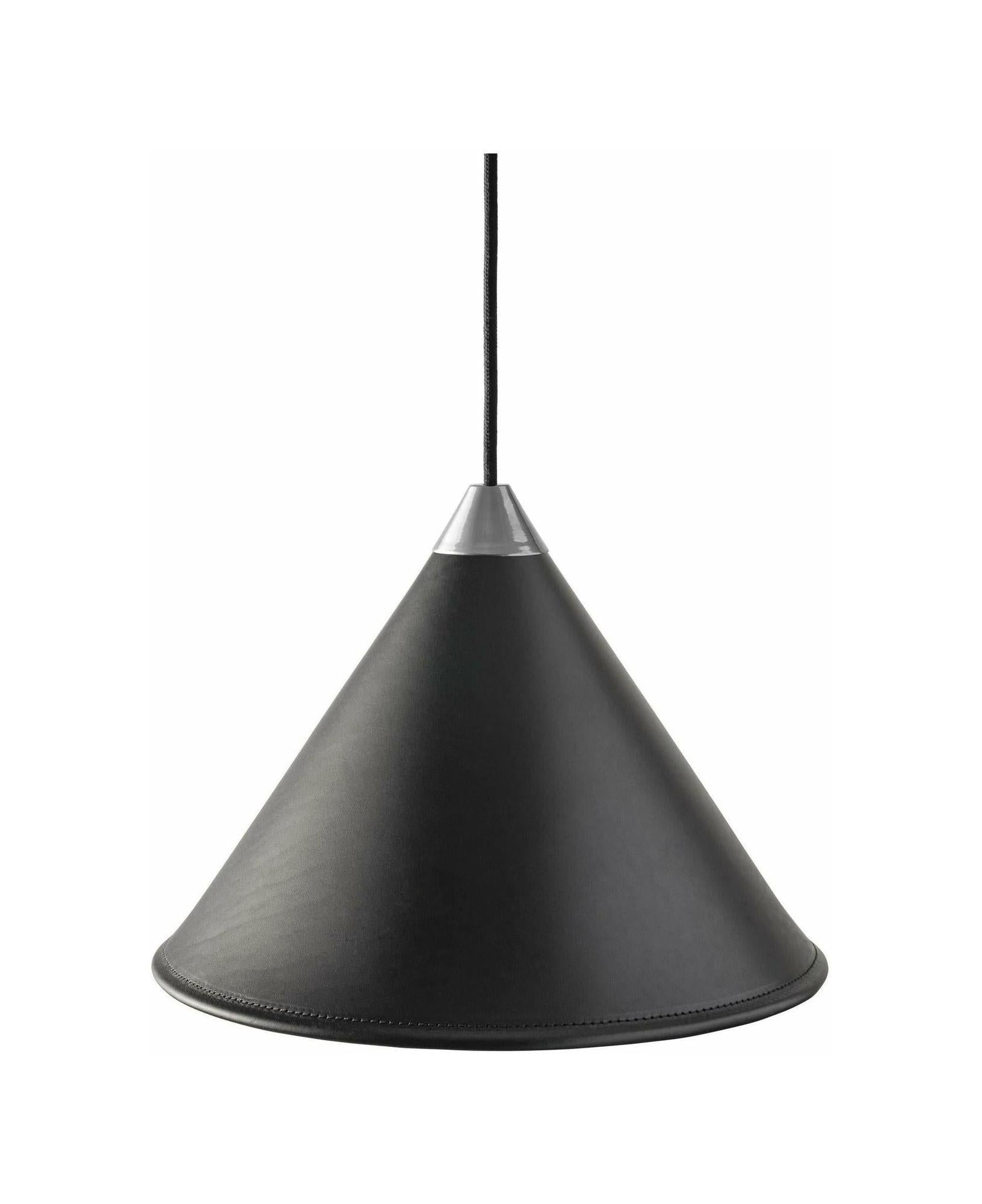 [product_category]-Cuero Namibia Pendant ø 45 Cm, Black/Chrome With Black Cable-Cuero-7340172637271-1520135-CUE-1