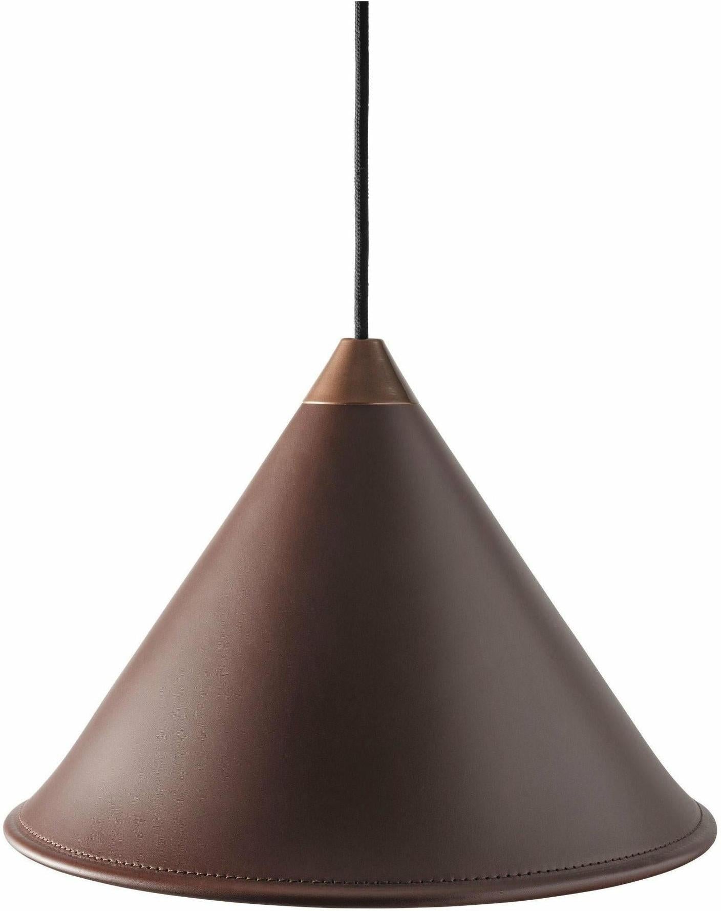 [product_category]-Cuero Namibia Pendant ø 45 Cm, Chocolate/Copper With Black Cable-Cuero-7340172636755-1520433-CUE-1