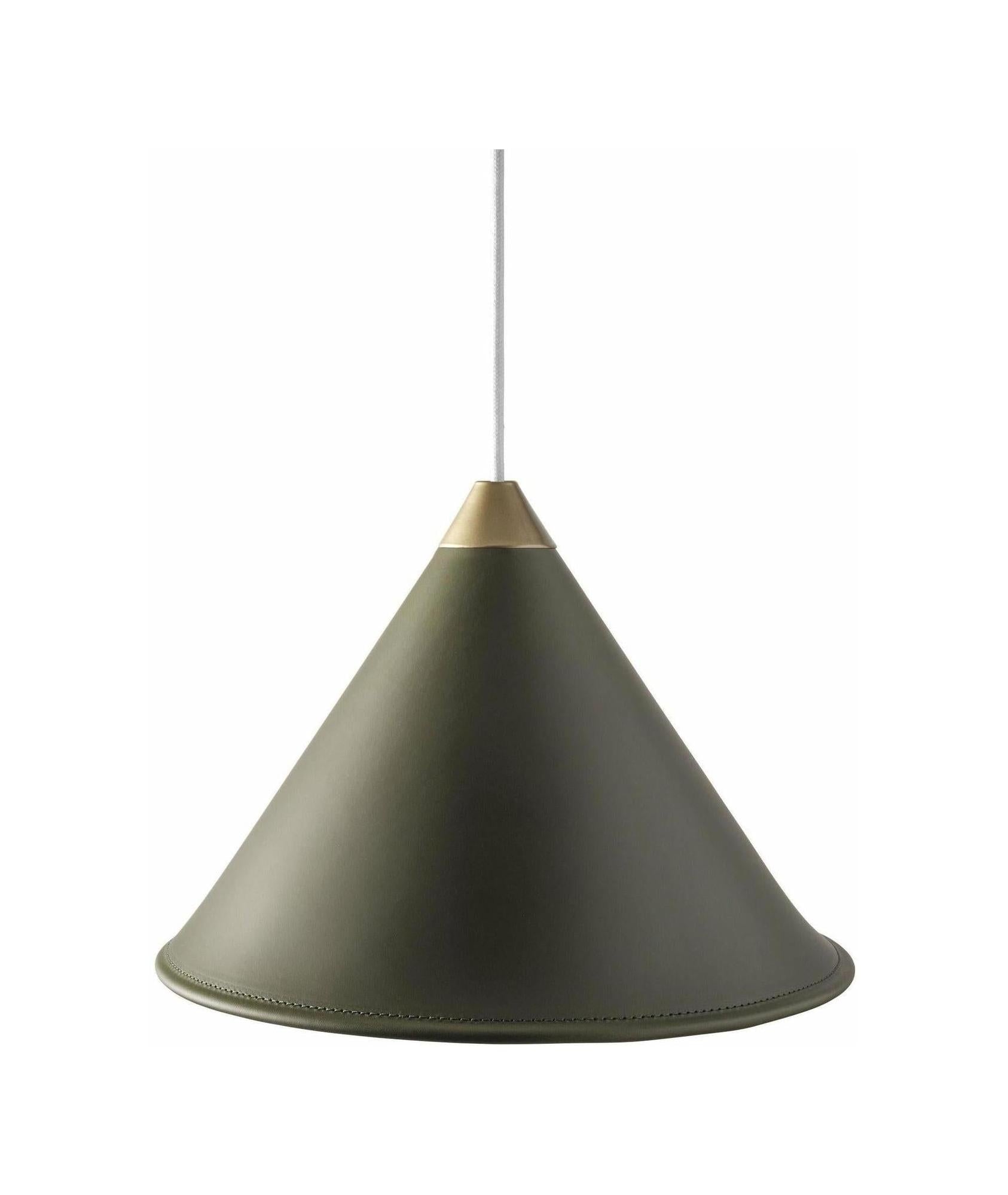 [product_category]-Cuero Namibia Pendant ø 45 Cm, Grass Green/Brass With White Cable-Cuero-7340172635918-1520730-CUE-1
