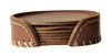 Cuero Pampa Coaster Set, Chocolate