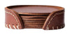 Cuero Pampa Coaster Set, Oak