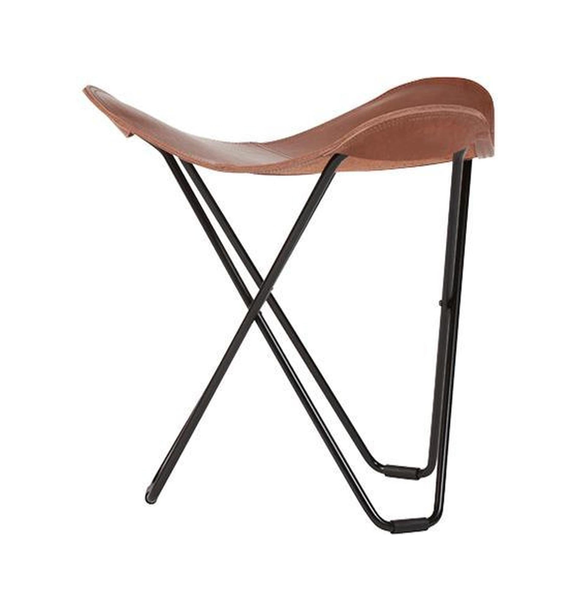 [product_category]-Cuero Pampa Flying Goose Stool, Oak/Black-Cuero-7340172614494-1449-CUE-1