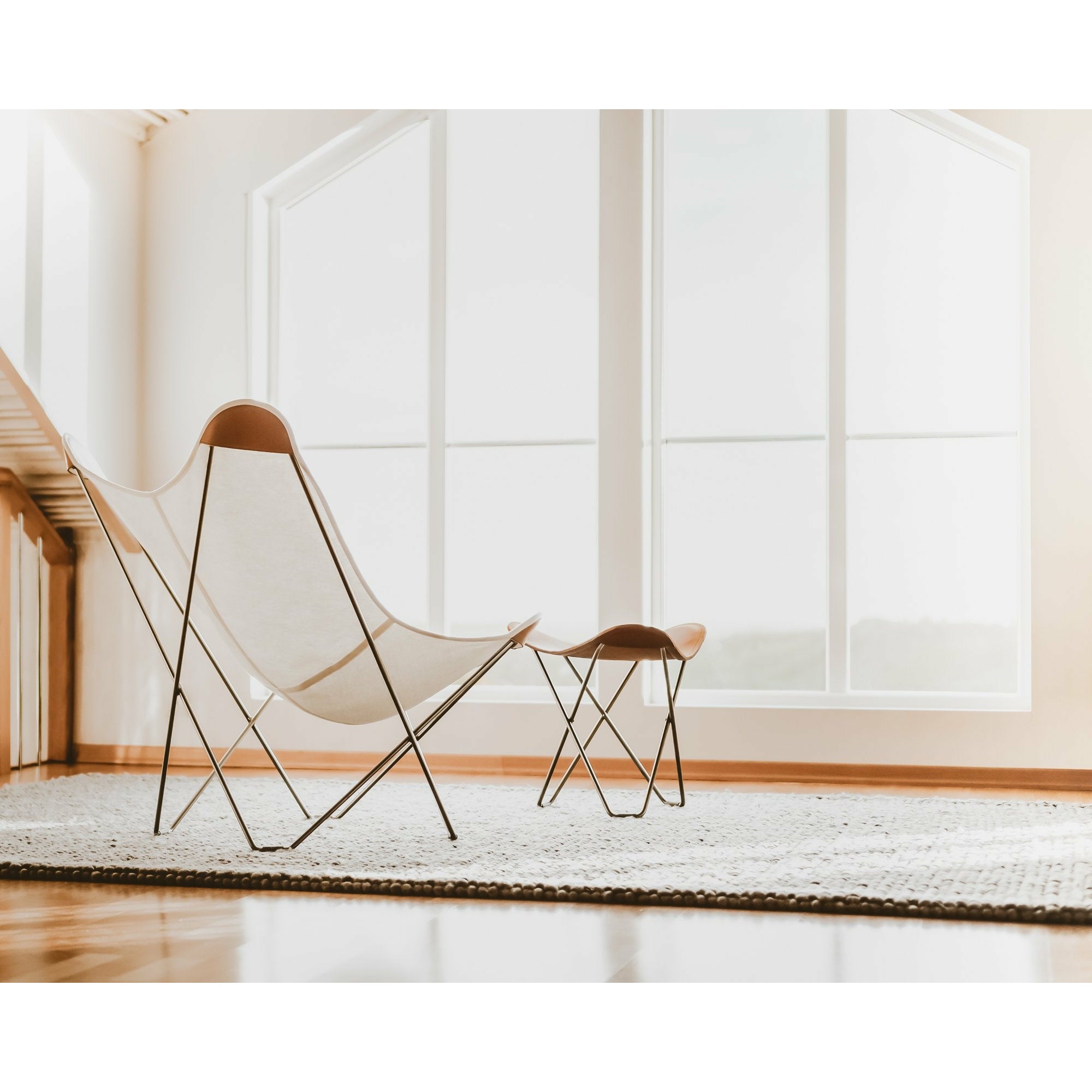 [product_category]-Cuero Pampa Flying Goose Stool, Oak/Black-Cuero-7340172614494-1449-CUE-3