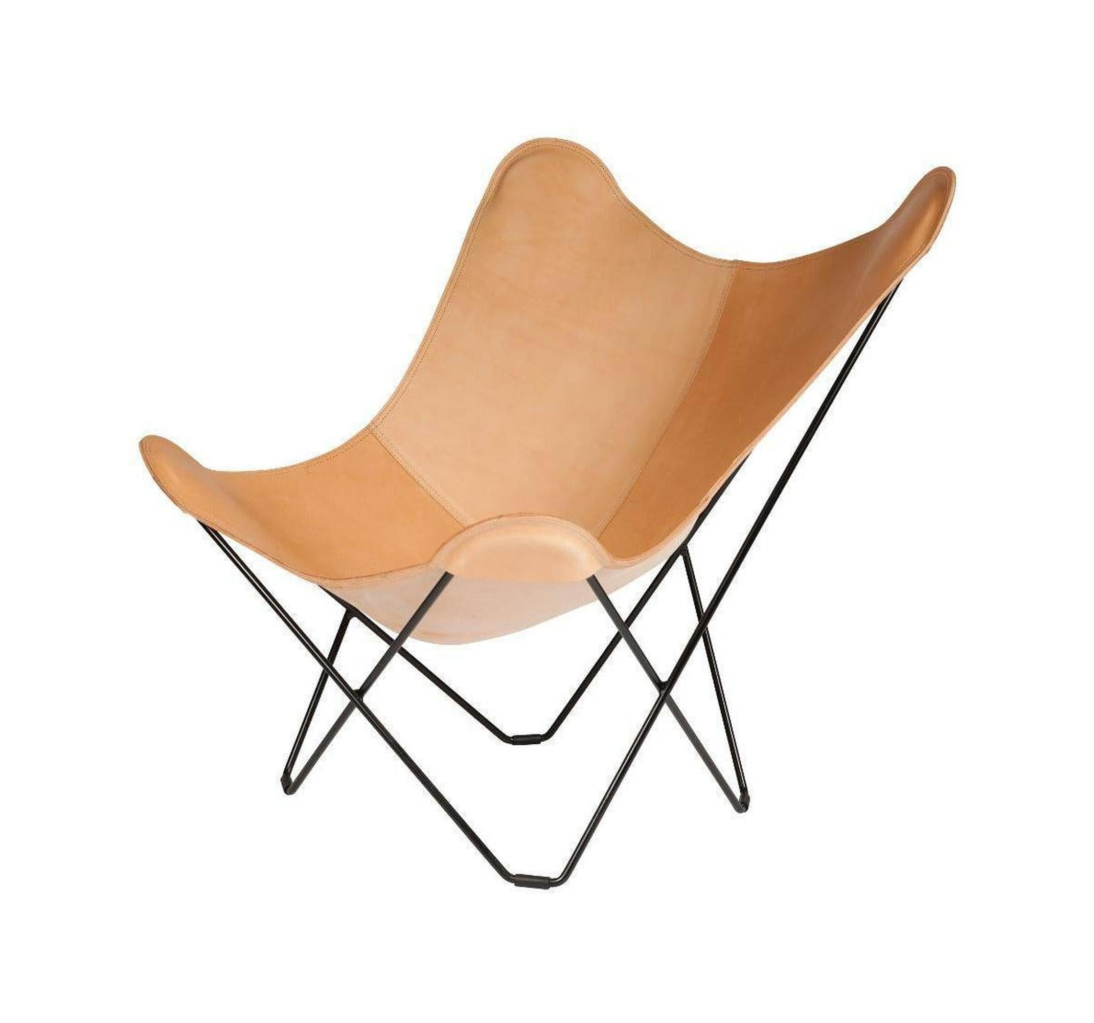 [product_category]-Cuero Pampa Mariposa Butterfly Chair, Crude Nature/Black-Cuero-7340172610212-1021-CUE-1