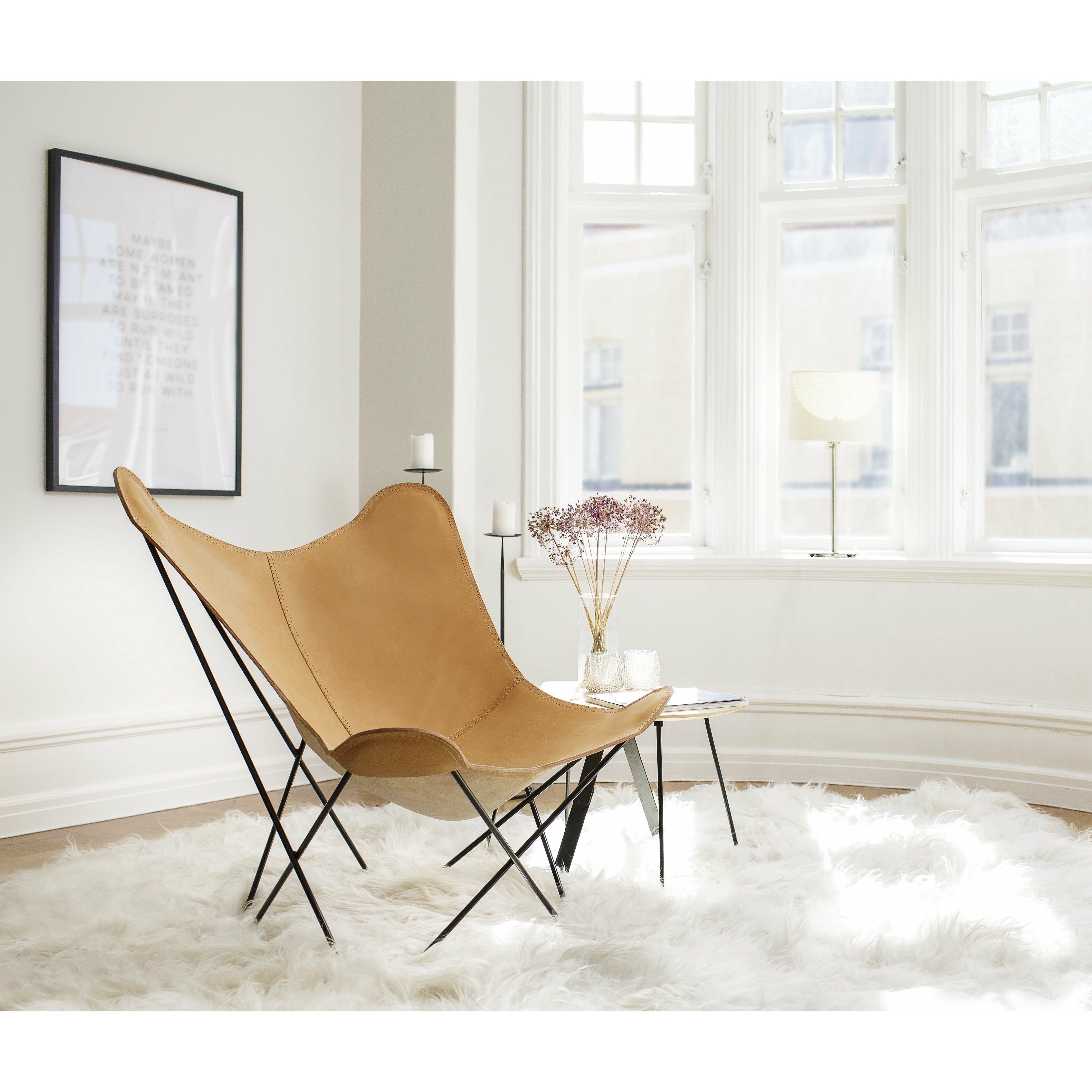 [product_category]-Cuero Pampa Mariposa Butterfly Chair, Crude Nature/Black-Cuero-7340172610212-1021-CUE-2