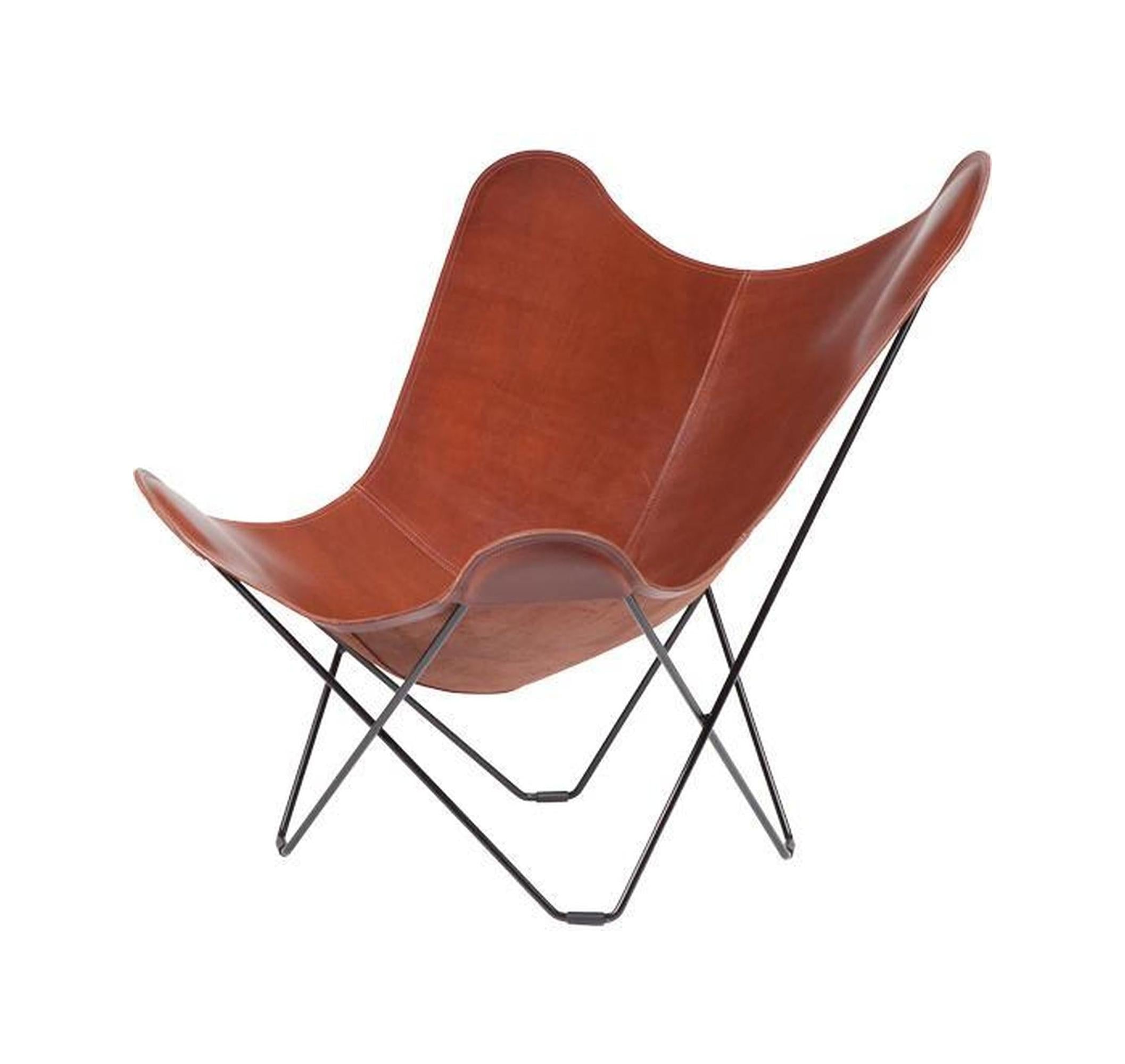 [product_category]-Cuero Pampa Mariposa Butterfly Chair, Oak/Chrome-Cuero-7340172610274-1027-CUE-1