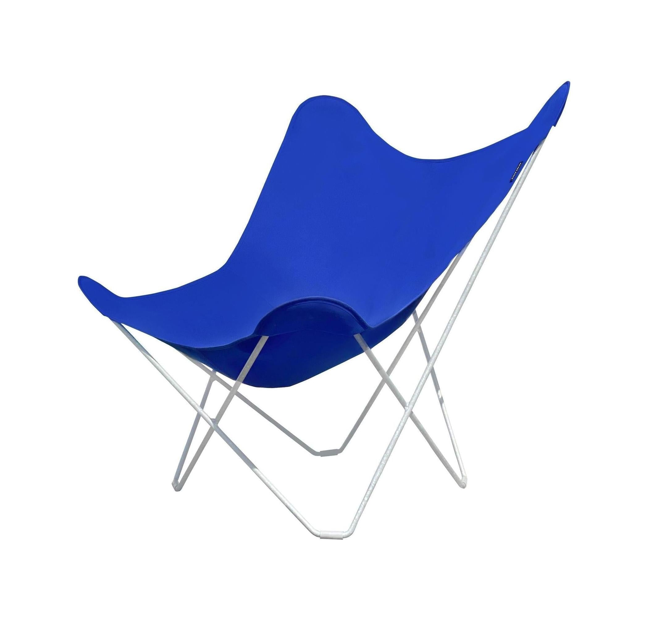 [product_category]-Cuero Sunshine Mariposa Butterfly Chair, Atlantic Blue/Black Galvanized-Cuero-7340172619185-32231619231831-1