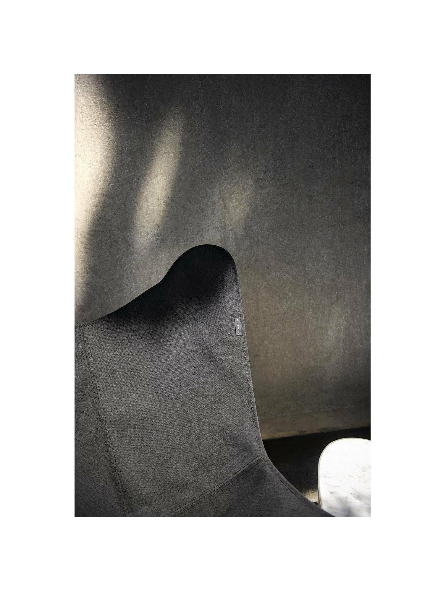 [product_category]-Cuero Sunshine Mariposa Butterfly Chair, Charcoal Piqué/Black Outdoor Frame-Cuero-7340172619093-33988781179011-1