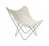 Cuero Sunshine Mariposa Butterfly Chair, ústřice/šedý venkovní rám
