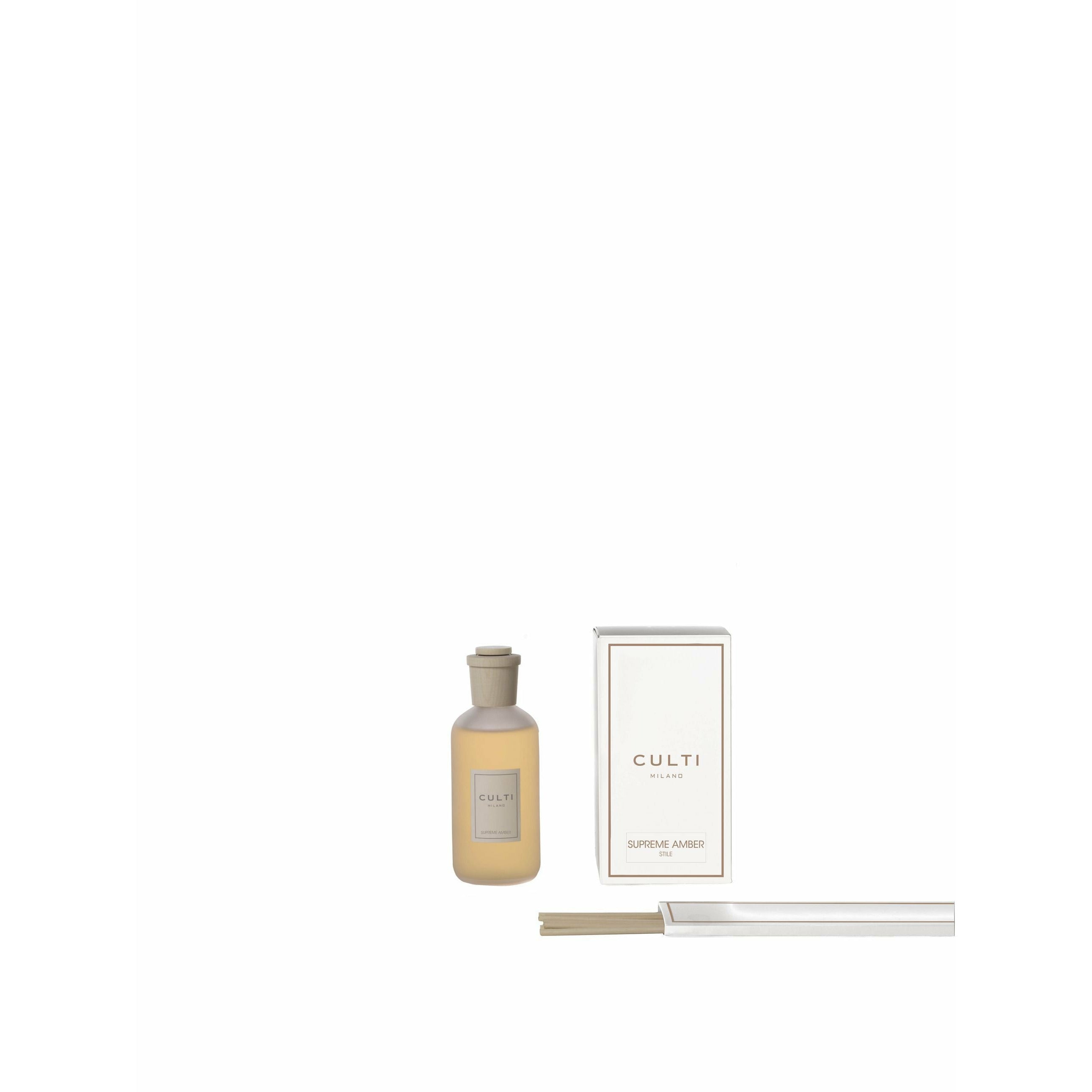 [product_category]-Culti Milano Stile Classic Fragrance Diffuser Supreme Amber, 250 Ml-Culti Milano-8050534796629-DaStilcb-Supreme-0250ML-CUL-2