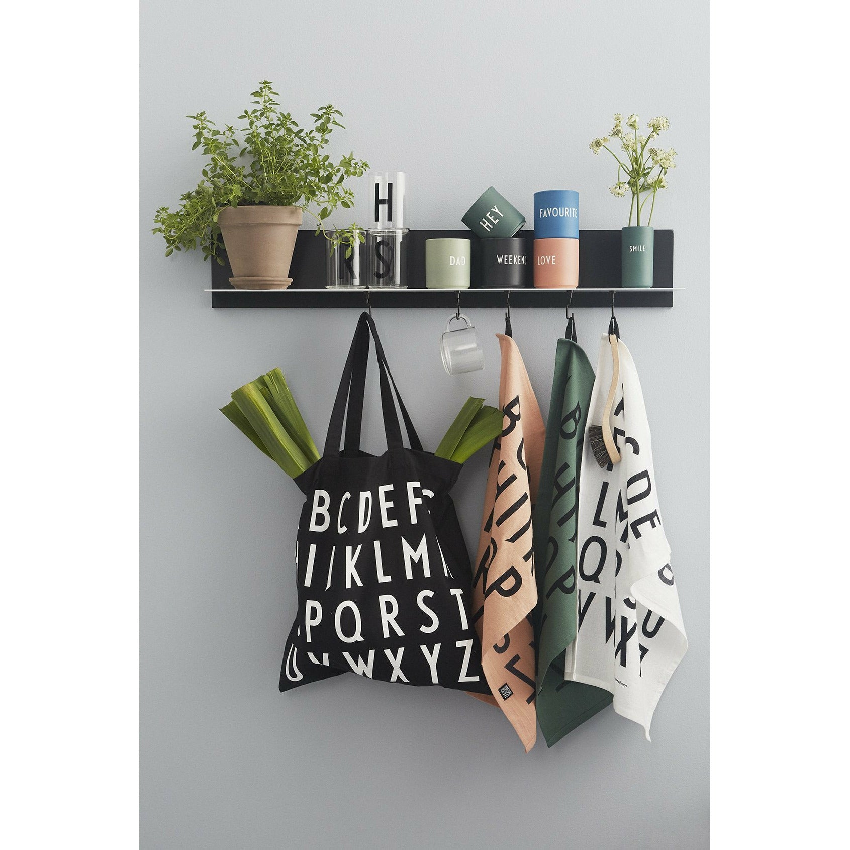[product_category]-Design Letters Aj Tea Towel, White, 2 P Cs.-Design Letters-5710498974374-10503000WHITE-DES-2