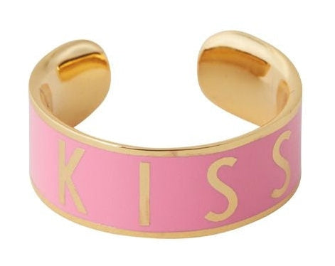 [product_category]-Design Letters Big Word Candy Ring, Kiss/Pink-Design Letters-5710498194161-90604015PINKKISS-DES-1
