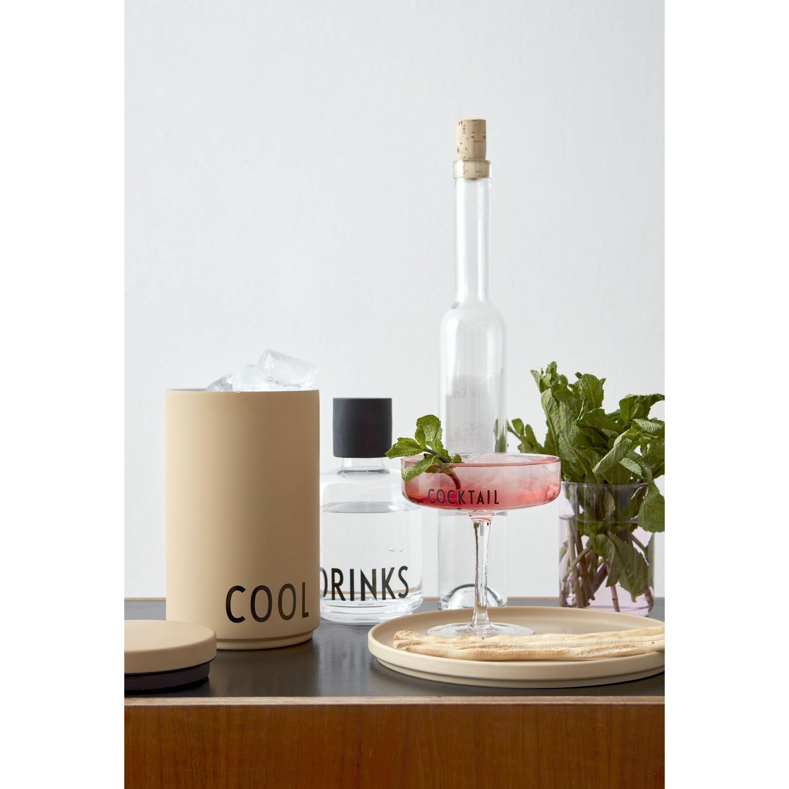 [product_category]-Design Letters Bottle Cooler And Ice Bucket, Beige-Design Letters-5710498186210-10204304BEIGECOOL-DES-5