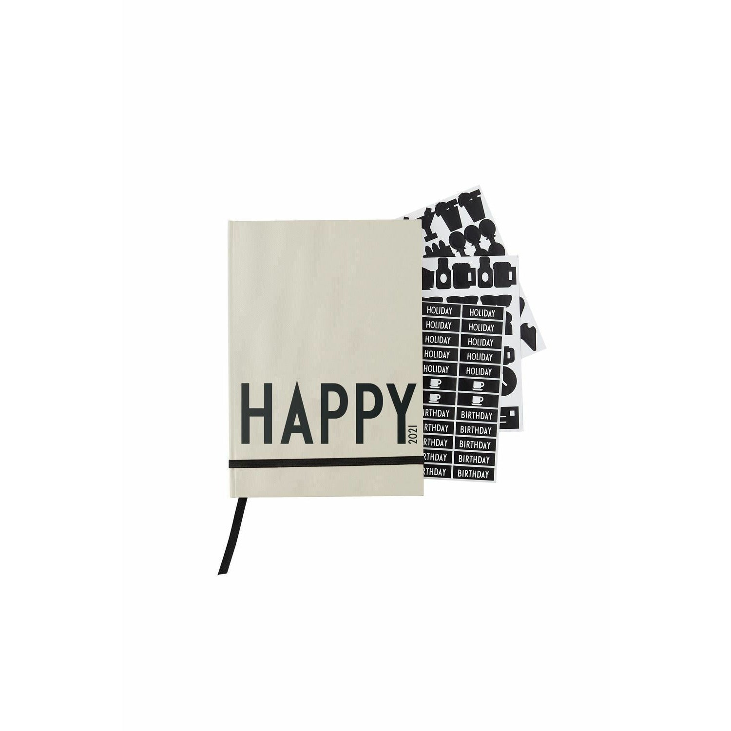 Design Letters Calendar 2021, šedá