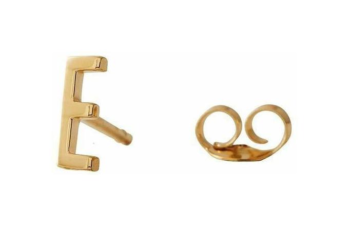 [product_category]-Design Letters Earring With Letter, Gold, E-Design Letters-5710498973124-90401001E-DES-1