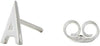 Design Letters Earring With Letter, Silver, A