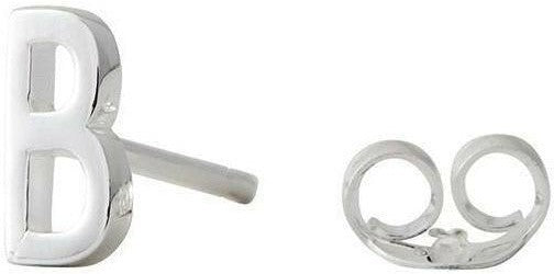 [product_category]-Design Letters Earring With Letter, Silver, B-Design Letters-5710498972752-90401000B-DES-1