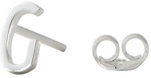 [product_category]-Design Letters Earring With Letter, Silver, G-Design Letters-5710498972806-90401000G-DES-1
