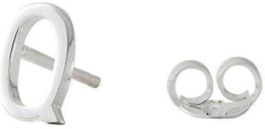 [product_category]-Design Letters Earring With Letter, Silver, Q-Design Letters-5710498972905-90401000Q-DES-1