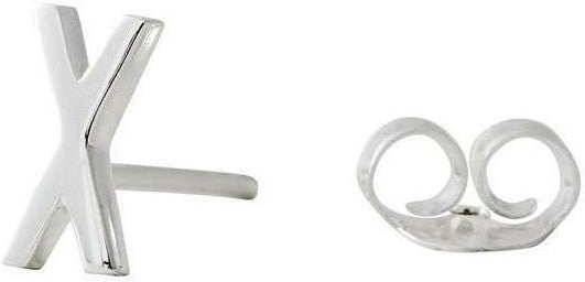 [product_category]-Design Letters Earring With Letter, Silver, X-Design Letters-5710498972974-90401000X-DES-1