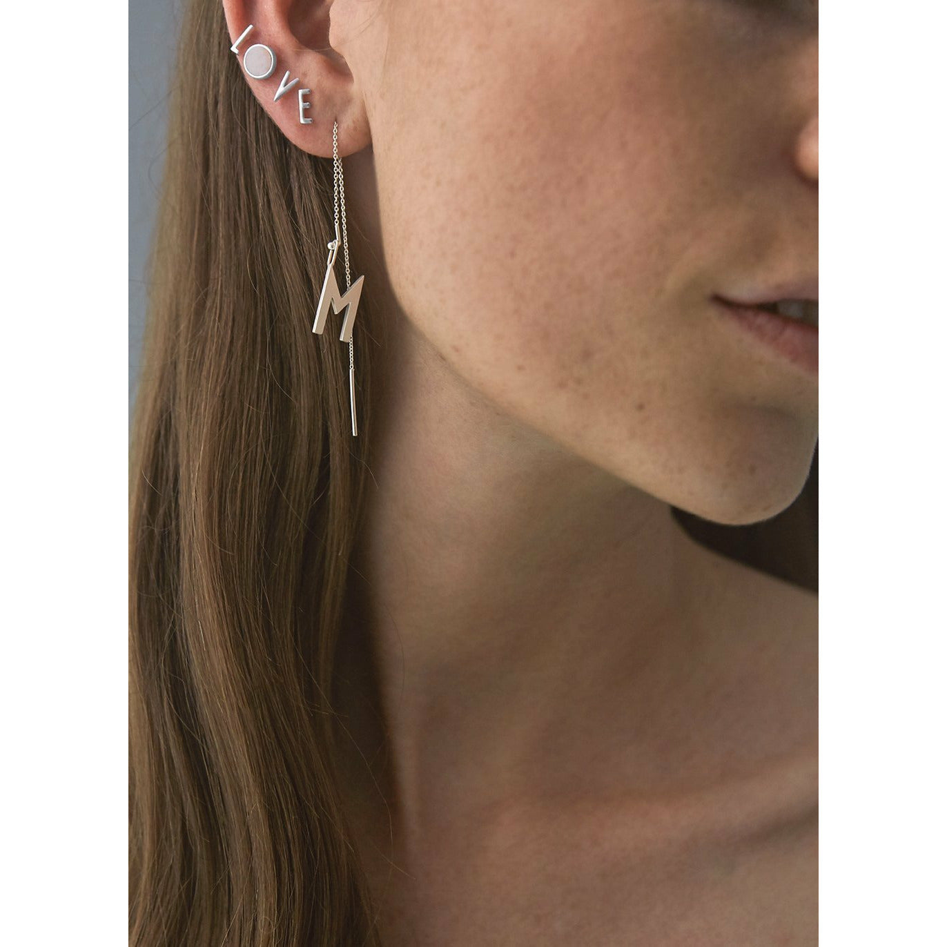 [product_category]-Design Letters Earring With Letter, Silver, Z-Design Letters-5710498972998-90401000Z-DES-3