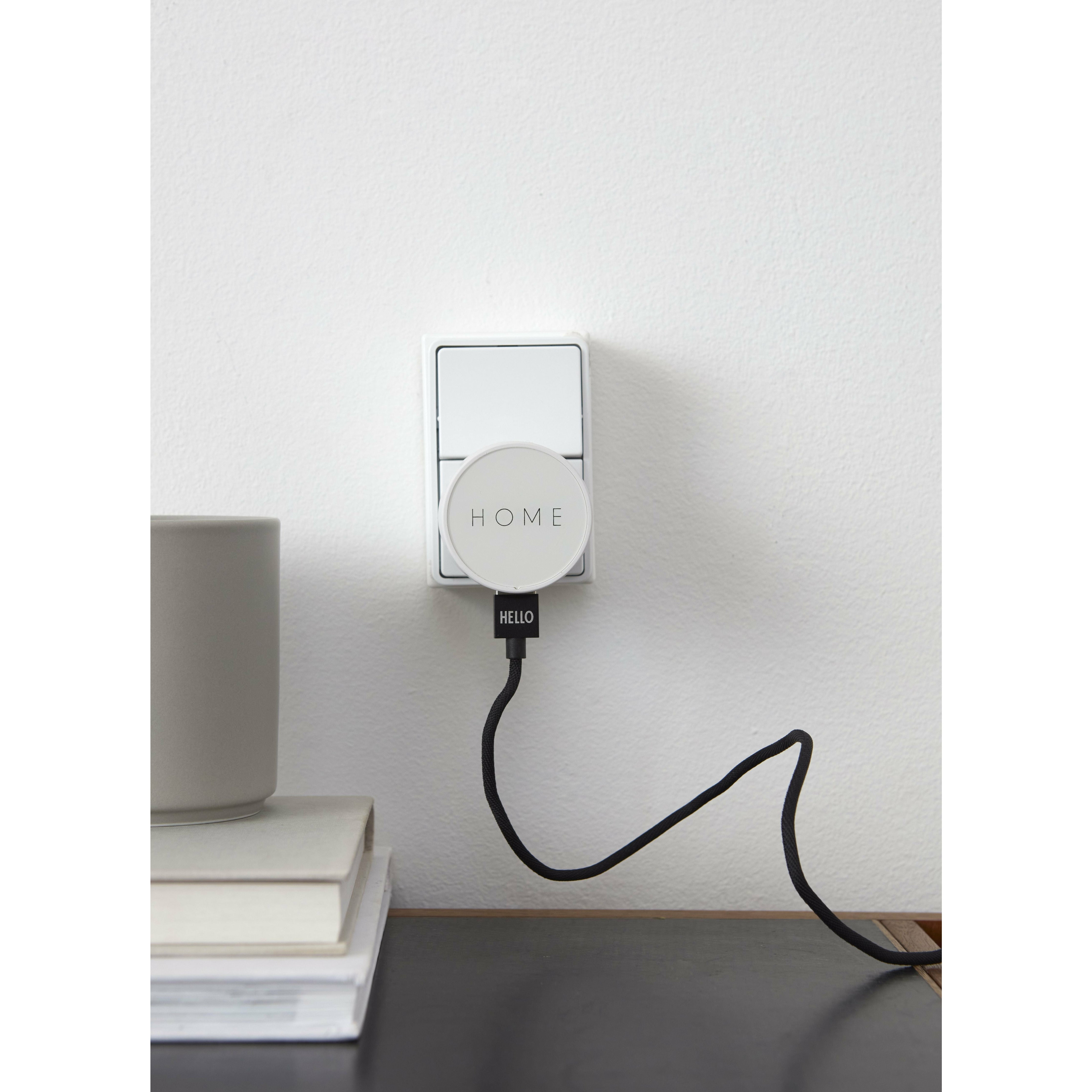 [product_category]-Design Letters Favorite Charger Home, White-Design Letters-5710498190835-60101007CWHOME-DES-5