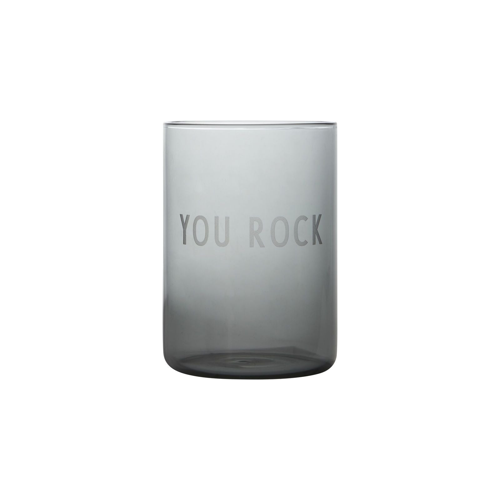 [product_category]-Design Letters Favorite Drinking Glass You Skirt, Gray-Design Letters-5710498190033-10106000SBLYOUROCK-DES-1