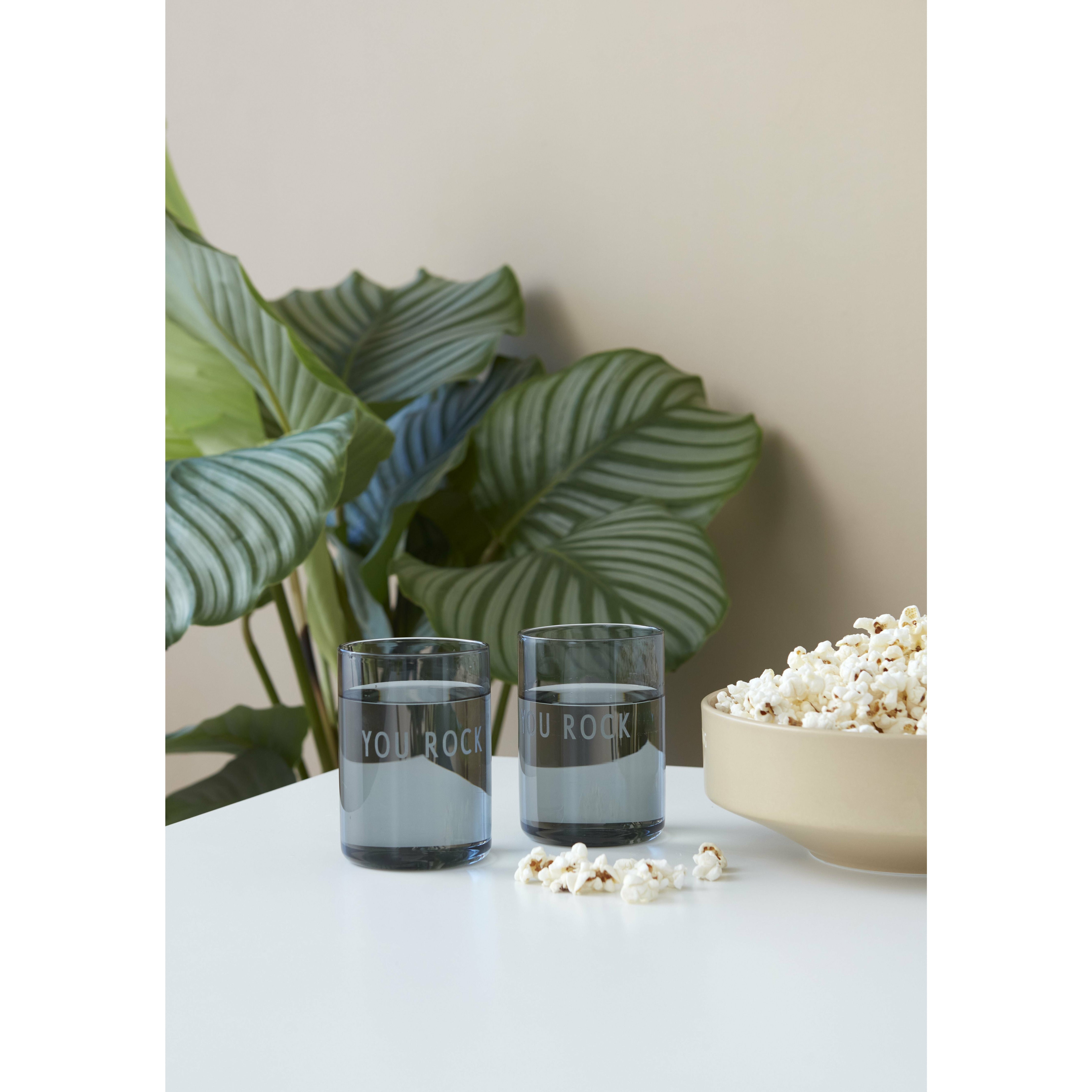 [product_category]-Design Letters Favorite Drinking Glass You Skirt, Gray-Design Letters-5710498190033-10106000SBLYOUROCK-DES-2