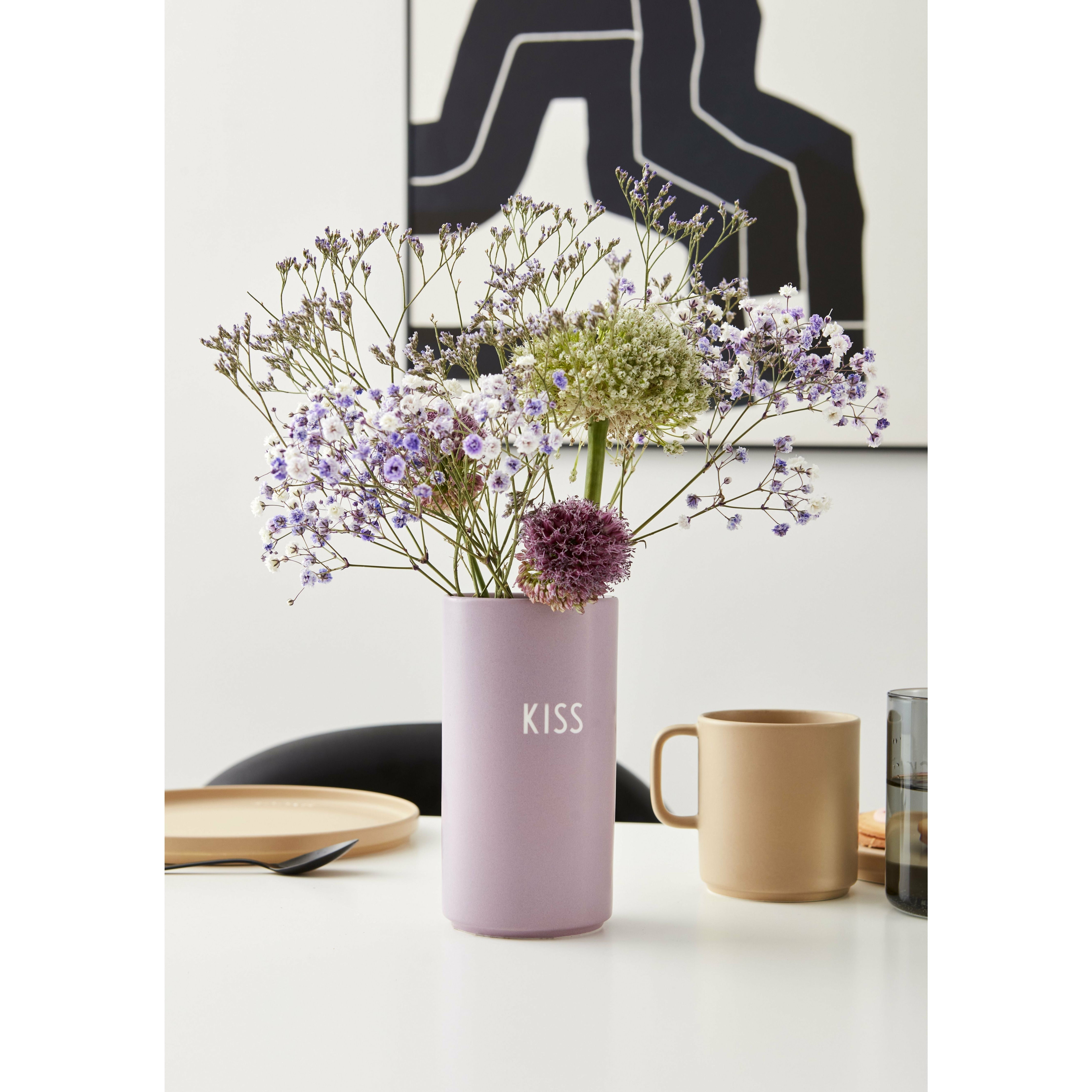 [product_category]-Design Letters Favorite Vase Kiss Medium, Lavender-Design Letters-5710498187798-10101006LAVENKISS-DES-2