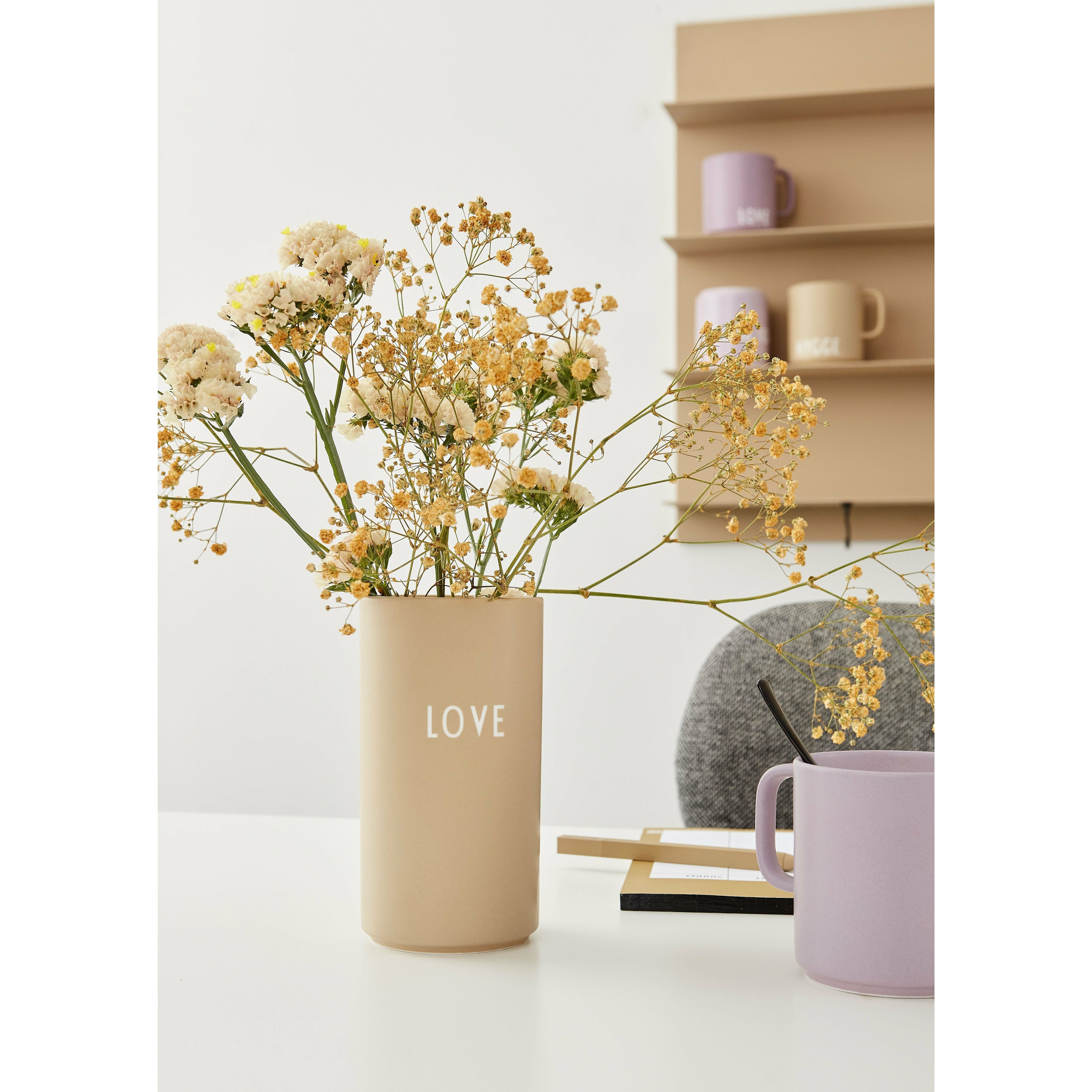 [product_category]-Design Letters Favorite Vase Love Medium, Beige-Design Letters-5710498187781-10101006BEIGELOVE-DES-3