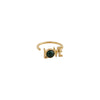 Designové dopisy Great Love Ring 18k Gold, Malachit Green