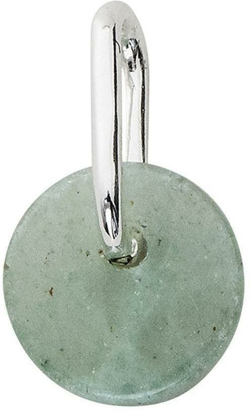 [product_category]-Design Letters Green Aventurine Pendant, Silver-Design Letters-5710498152079-90201506GREEN-DES-1