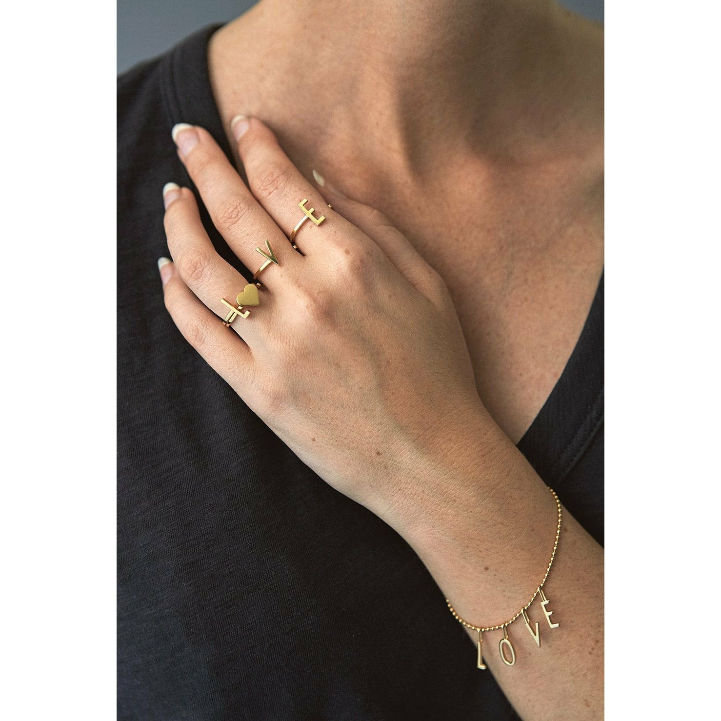 [product_category]-Design Letters Heart Ring, Gold Plated-Design Letters-5710498172855-90602000GOLD-DES-2