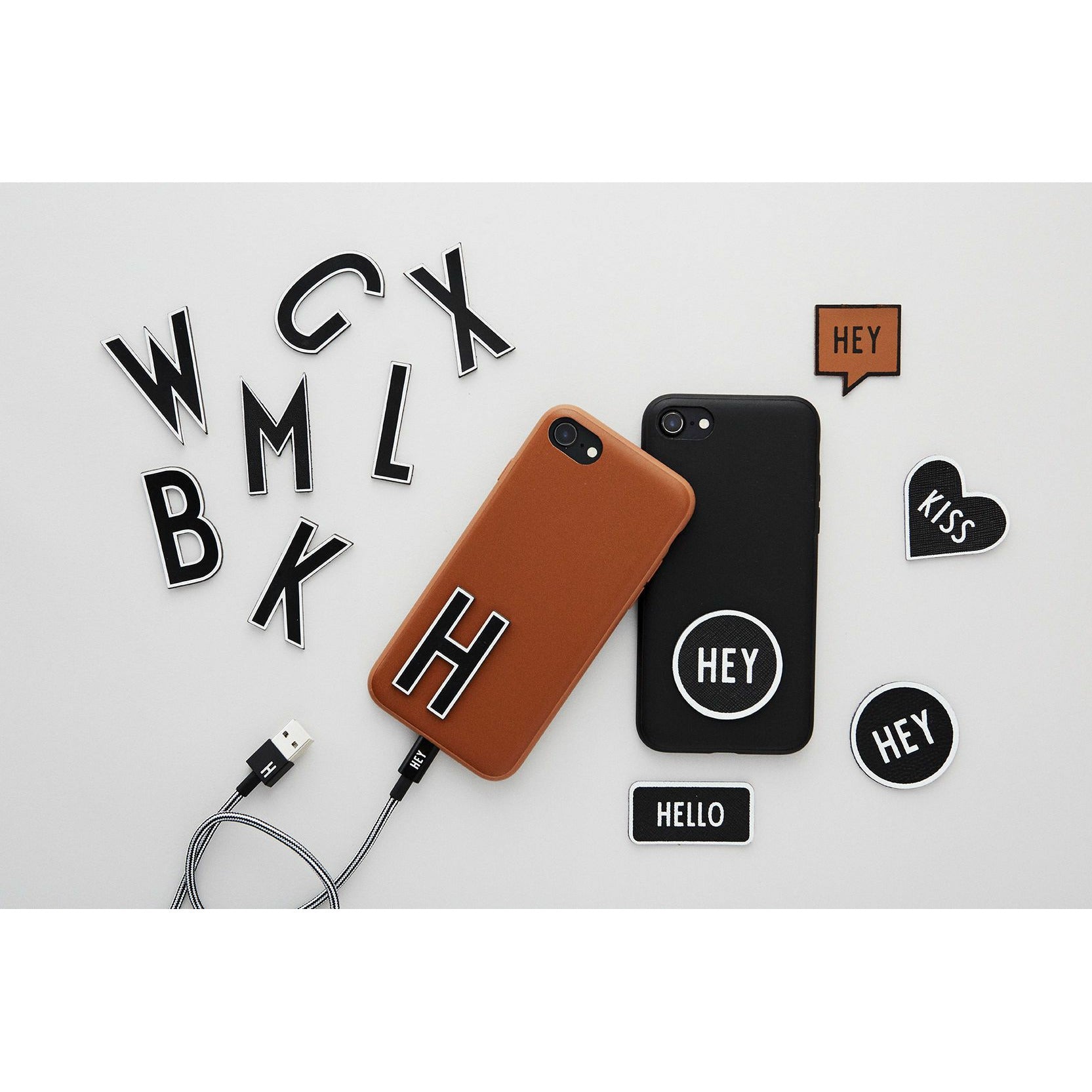 Design Letters I Phone X/Xs Phone Case, Cognac