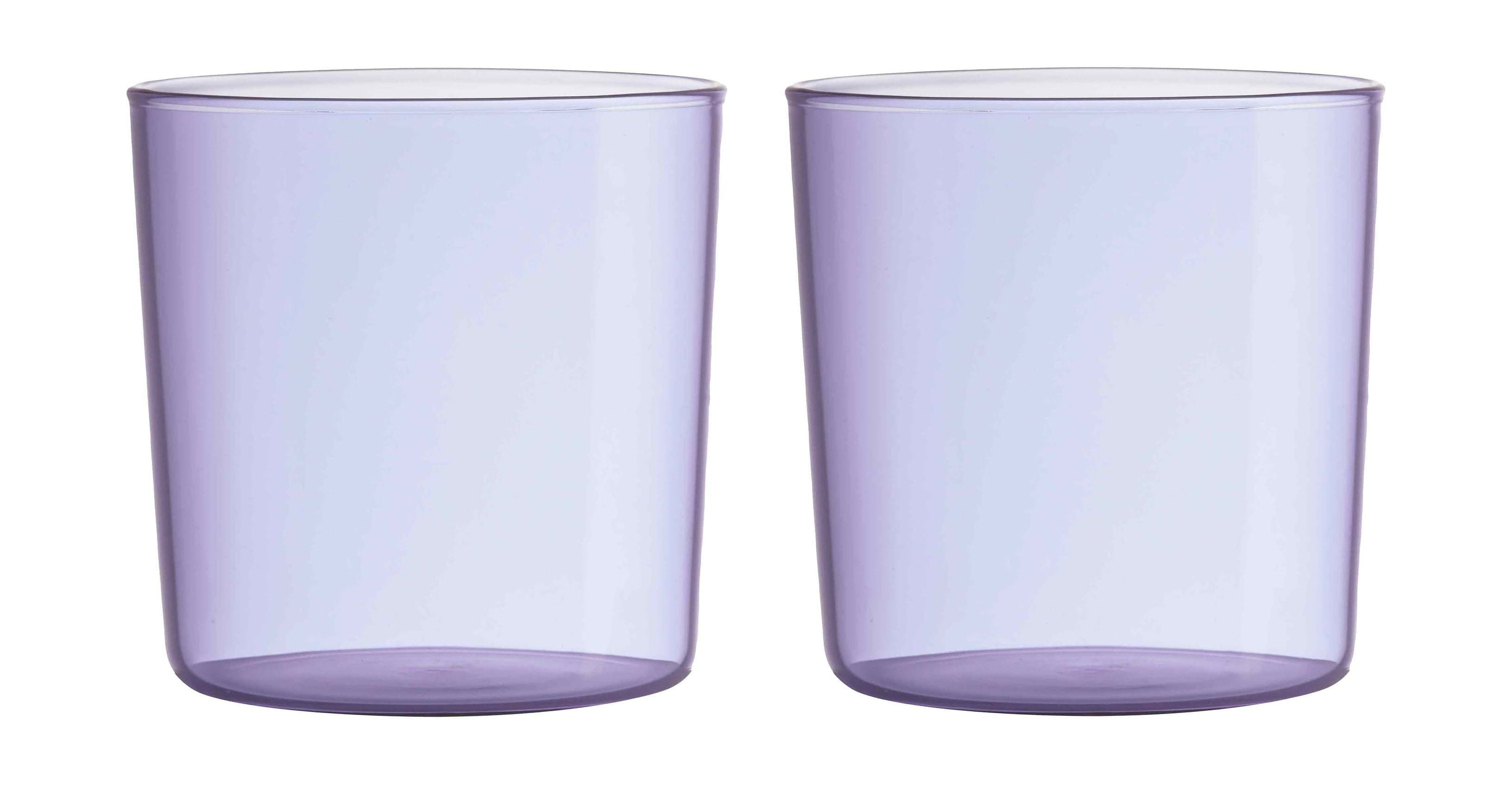 [product_category]-Design Letters Kids Colored Eco Drinking Glass Set Of 2, Purple-Design Letters-5710498194536-20106007PURPLE-DES-1