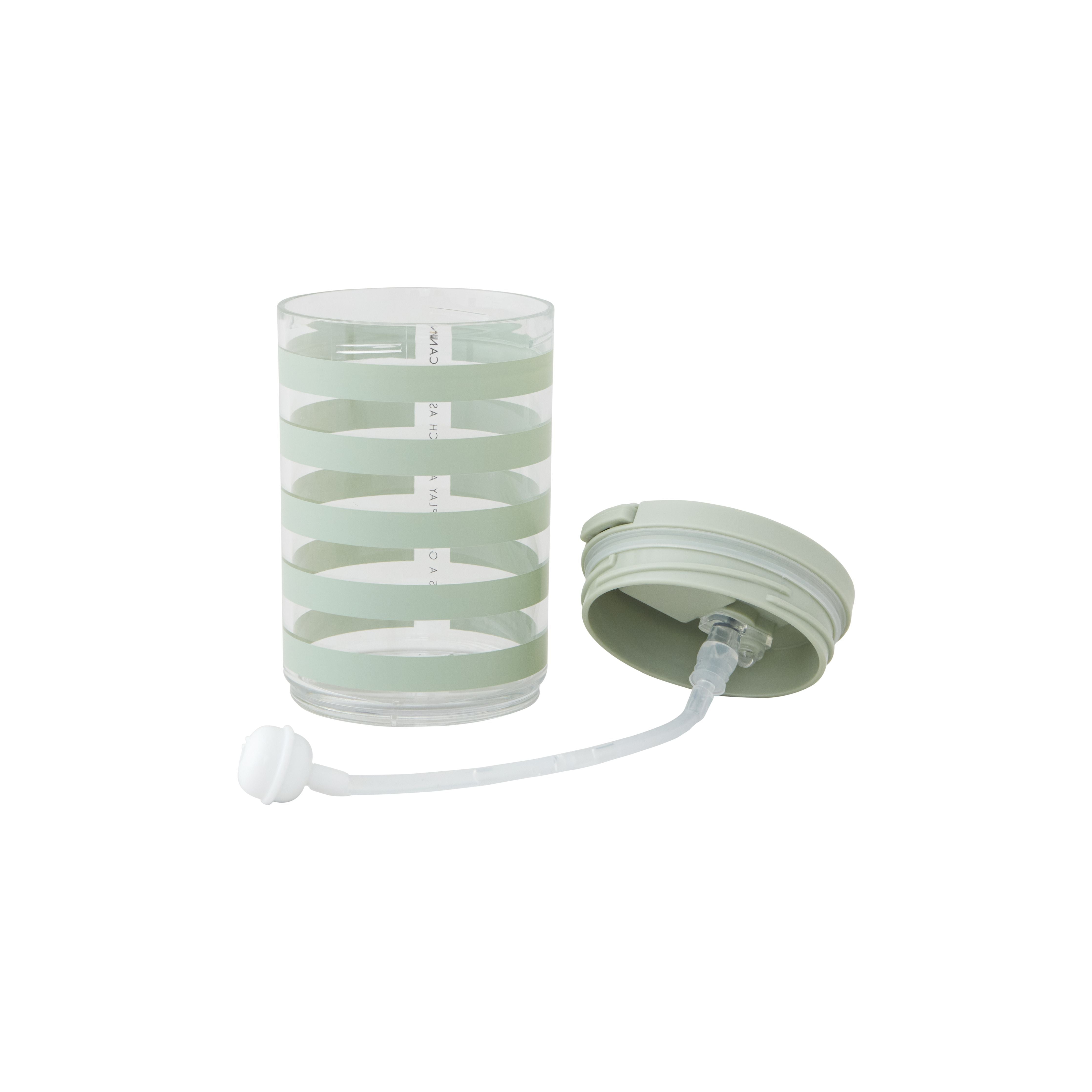 [product_category]-Design Letters Kids Straw Mug 330 Ml, Light Gr 端 N Striped-Design Letters-5710498188993-20106006GREESTRIPE-DES-2