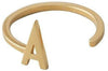 Design Letters Letterring A Z, 18K GOUD GOLD, A