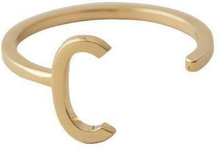 [product_category]-Design Letters Letter Ring A Z, 18k Gold Plated, C-Design Letters-5710498172176-90601000C-DES-1
