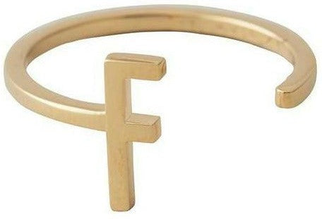 [product_category]-Design Letters Letter Ring A Z, 18k Gold Plated, F-Design Letters-5710498172206-90601000F-DES-1