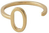 Design Letters Letterring A Z, 18K GOUD GOLD, O