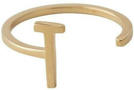 [product_category]-Design Letters Letter Ring A Z, 18k Gold Plated, T-Design Letters-5710498172343-90601000T-DES-1