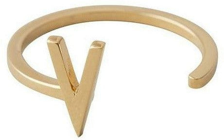 [product_category]-Design Letters Letter Ring A Z, 18k Gold Plated, V-Design Letters-5710498172367-90601000V-DES-1