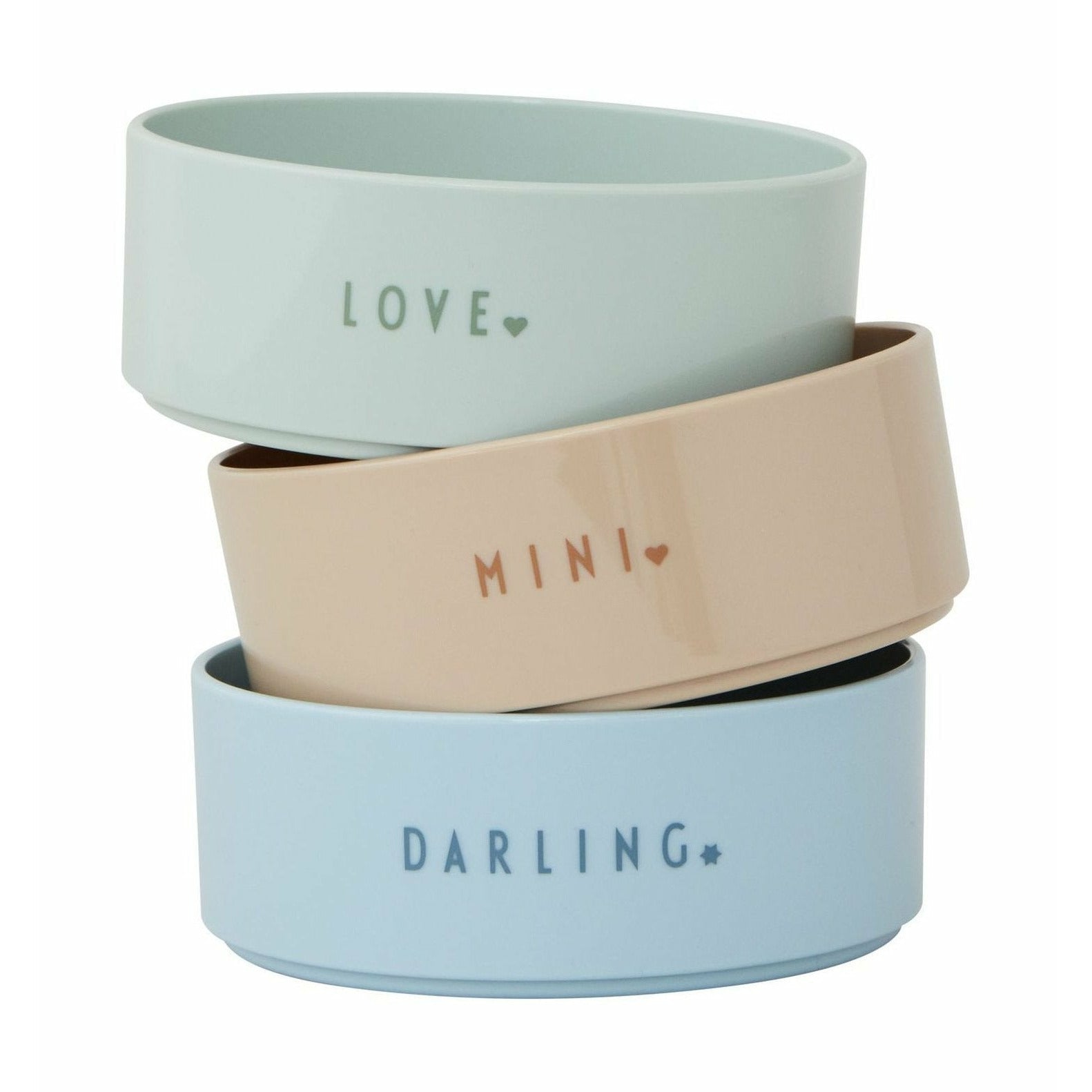 [product_category]-Design Letters Mini Favorite Bowl Starts Set, Green, Blue, Beige-Design Letters-5710498187255-20103024GRNBLUEBEI-DES-1