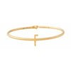 Design Letters My Bangle F Bangle, 18k Gold Ploted Silver